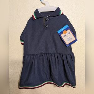 Top Paw Navy Dog Dress NWT